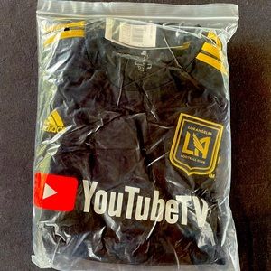XL BNIB LAFC Los Angeles Football club Jersey shorts in Bag YOUTUBE TV shirt